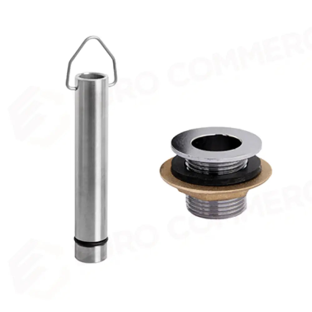 KIT TUBO TROPPO PIENO H114 CON PILETTA 00505000006 DA 3/4’’ CROMATA COMPLETA DI DADO E GUARNIZIONE - 00508000019KIT