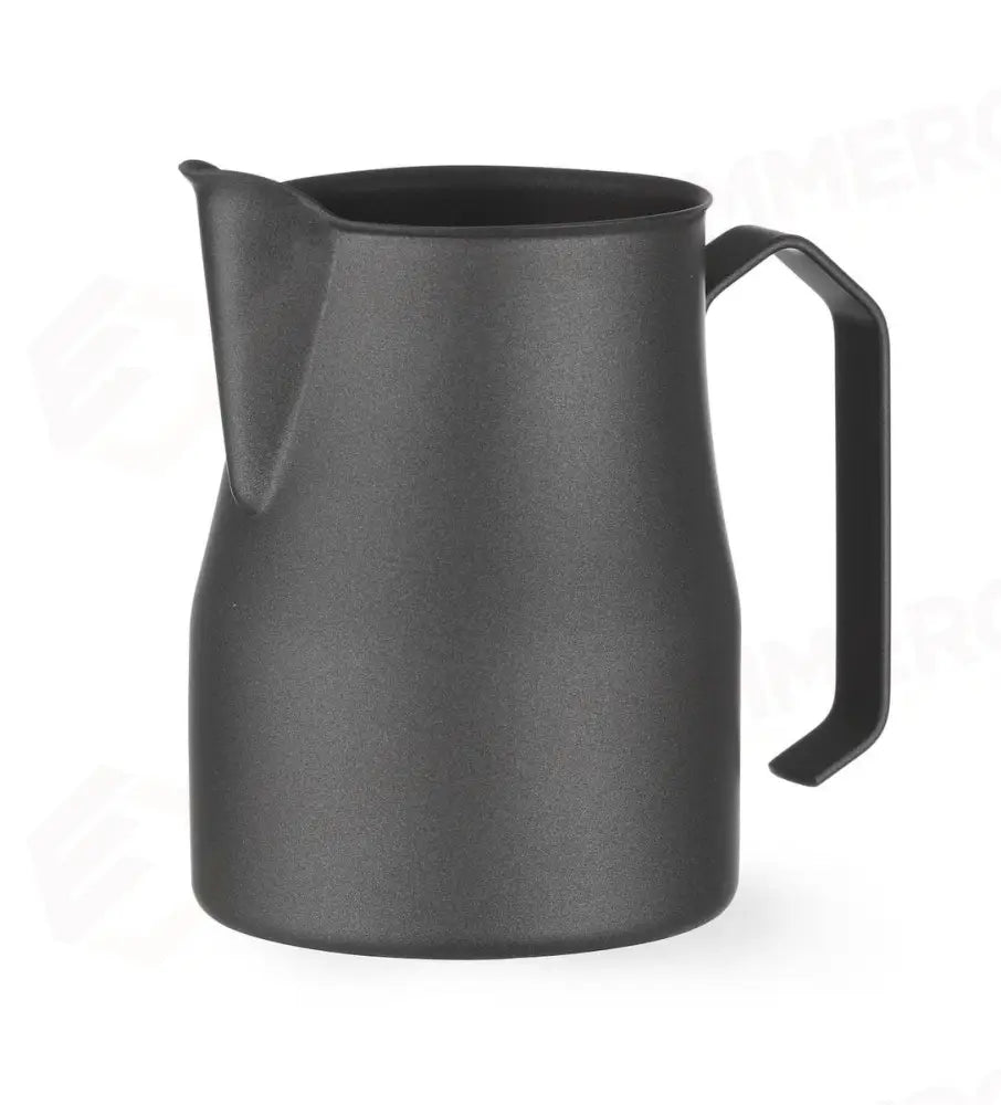 LATTIERA NERA OPACA CON BECCUCCIO A V 0,7L NERO Ø84X(H)130MM - HENDI