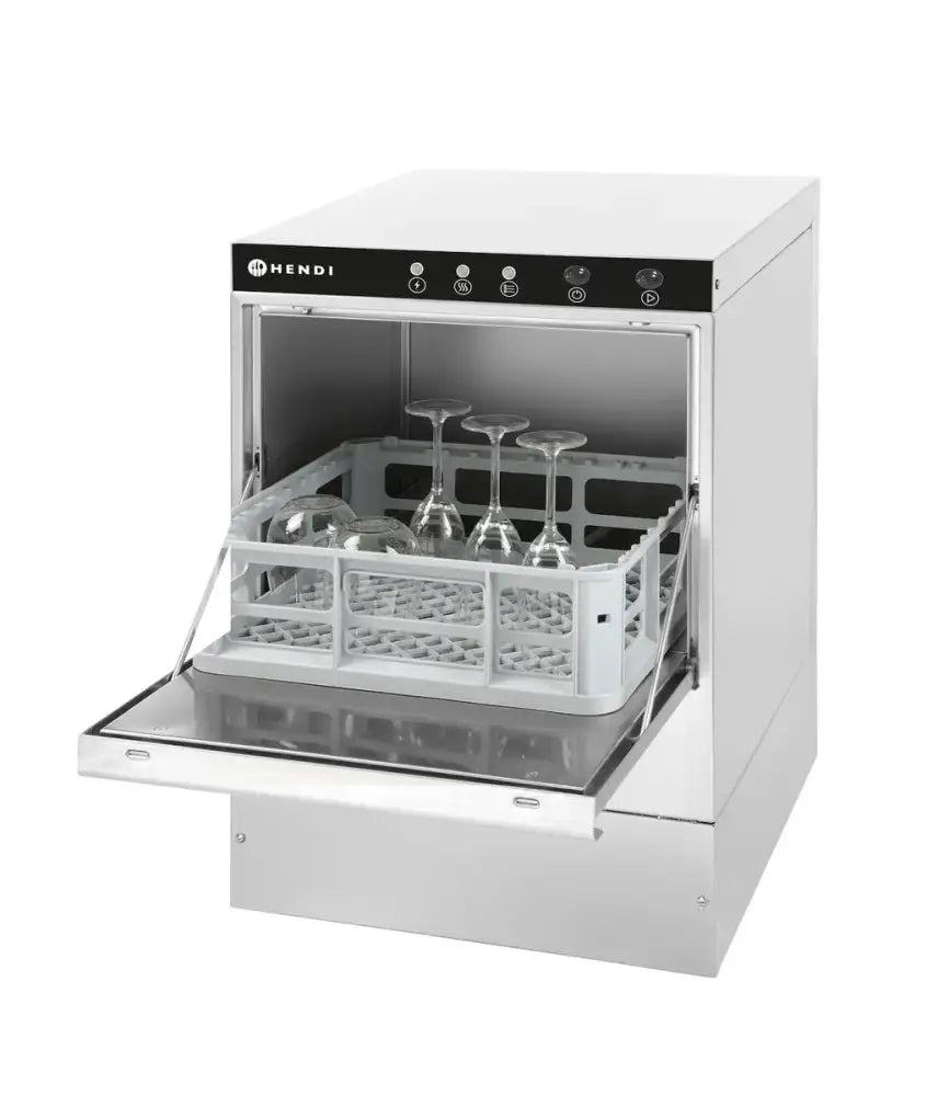 LAVABICCHIERI 40X40 - CONTROLLO ELETTROMECCANICO CON POMPA DI SCARICO 230V/2800W 470X510X(- HENDI