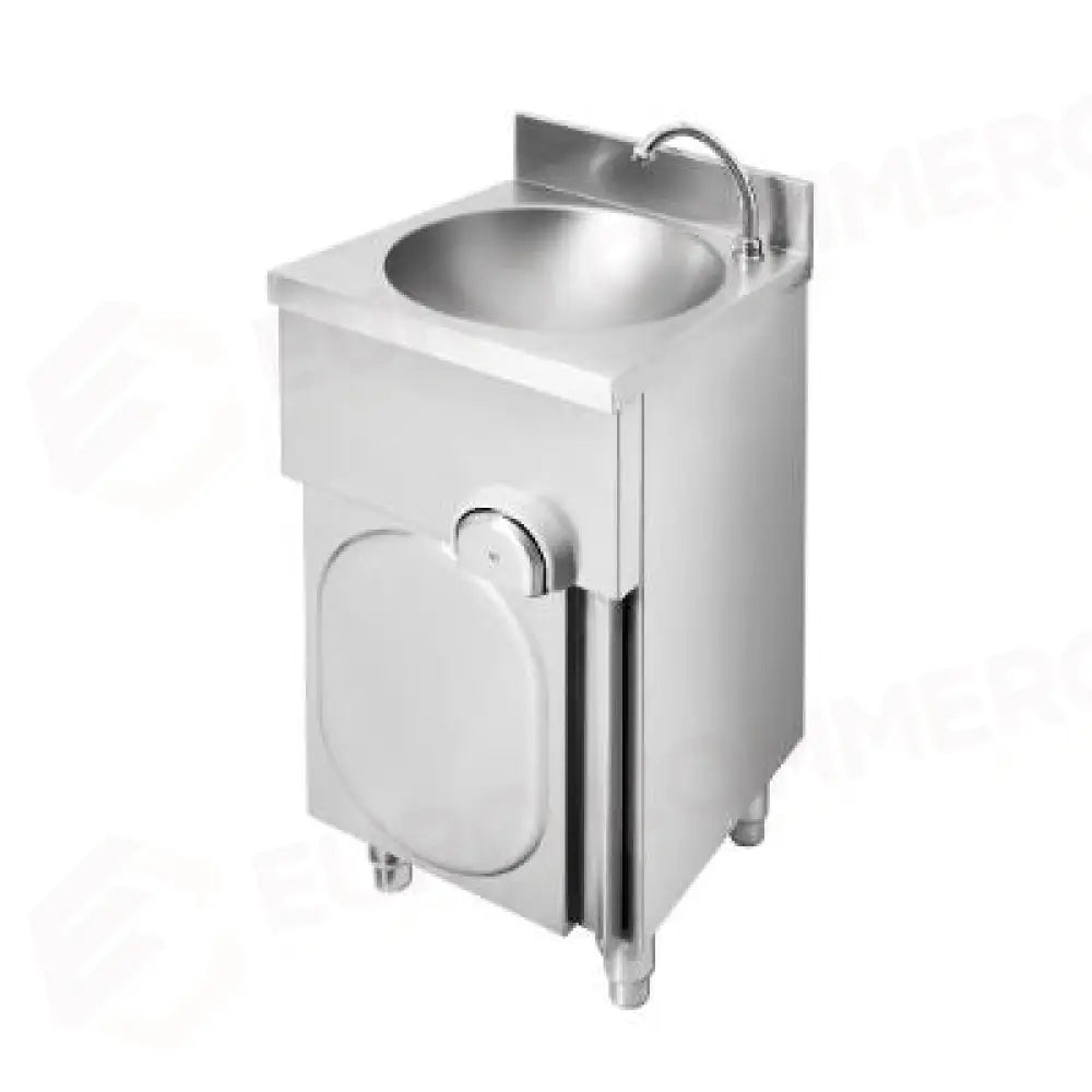 LAVAMANI 400X400X850 SU MOBILE CON PORTA BATTENTE COMPLETO DI BOCCA DI EROGAZIONE COMANDO - ARES066 - MONOLITH