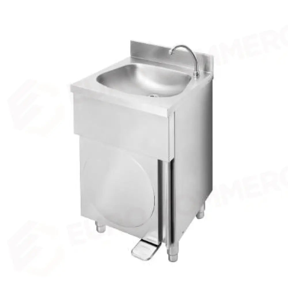 LAVAMANI 500X400X850 SU MOBILE CON PORTA BATTENTE COMPLETO DI BOCCA DI EROGAZIONE E MISCELATORE A - ARES061 - MONOLITH