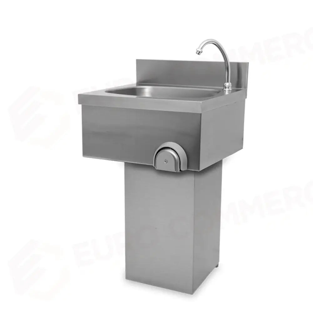 LAVAMANI A COLONNA COMANDO A GINOCCHIO 50X40X80 H - 9484-5040 - METALCARRELLI - LAVAMANI