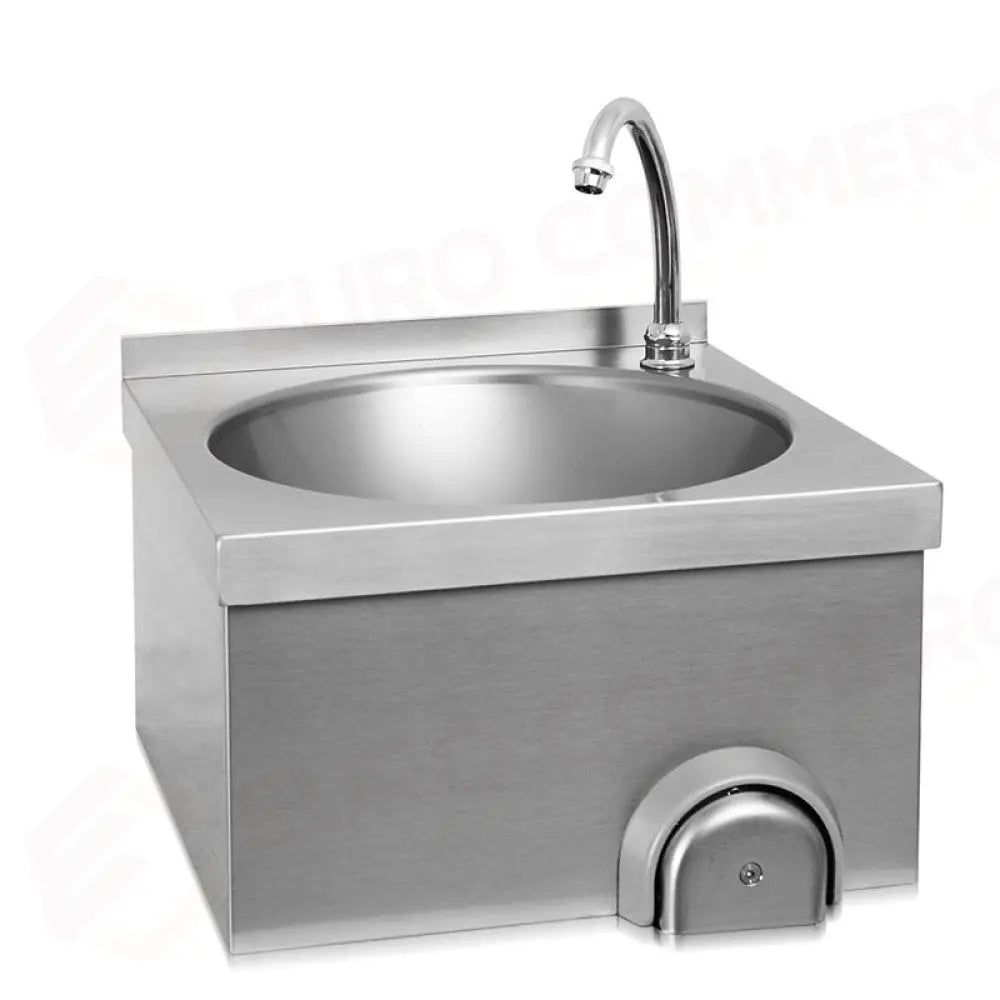 LAVAMANI A PARETE ALZATA CM 3H COMANDO GINOCCHIO - 9480-4040 - METALCARRELLI - CARRELLI