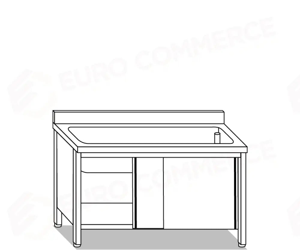 LAVAPENTOLE EUR LAVAPENTOLE E LAVAMANI INOX PER LA CUCINA PROFESSIONALE - V01620 V01720 - MITTEL - LAVAPENTOLE