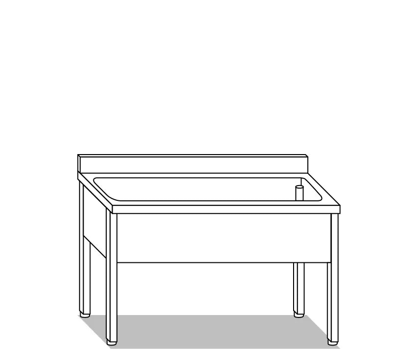 LAVAPENTOLE EUR LAVAPENTOLE E LAVAMANI INOX PER LA CUCINA PROFESSIONALE - VG1176 VG1177 - MITTEL - LAVAPENTOLE
