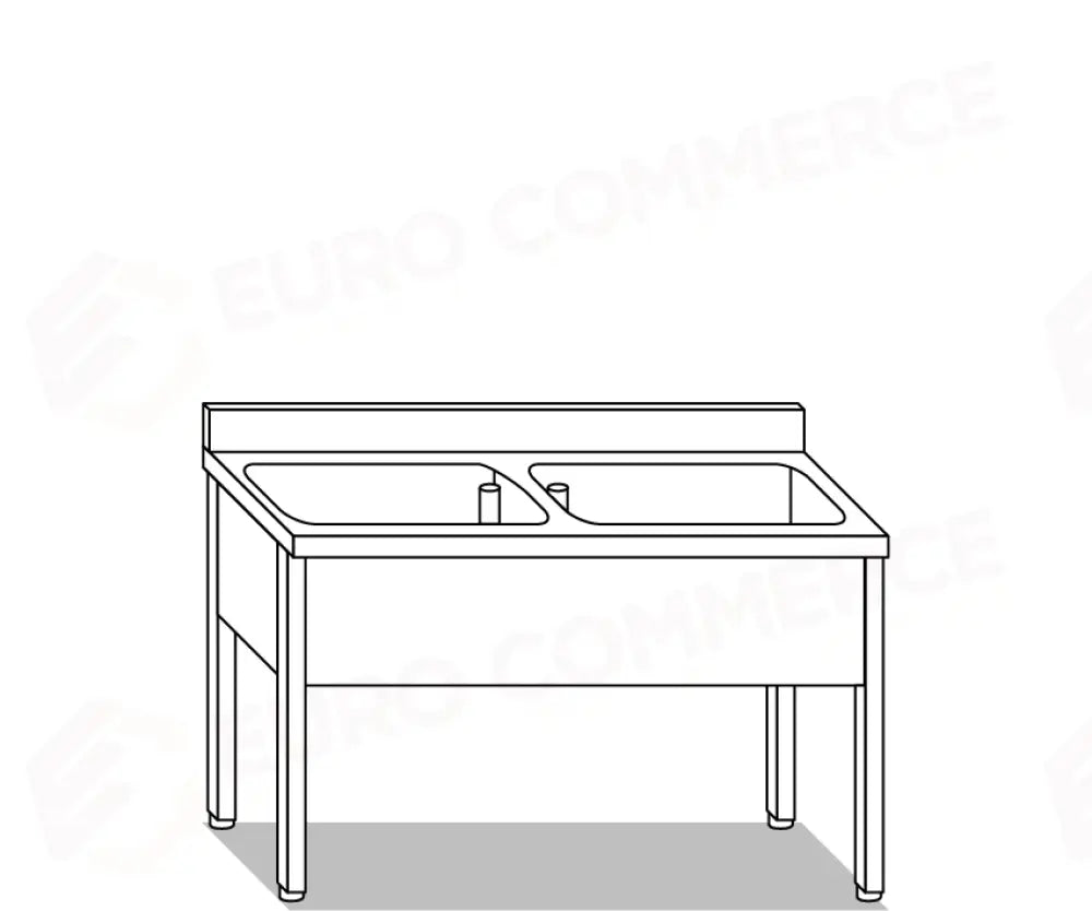 LAVAPENTOLE EUR LAVAPENTOLE E LAVAMANI INOX PER LA CUCINA PROFESSIONALE - VG1187 - MITTEL - LAVAPENTOLE