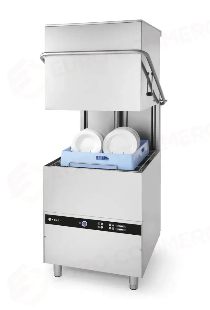 LAVASTOVIGLIE A CAPOTE 50X50 - CONTROLLO ELETTROMECCANICO CON POMPA DETERGENTE 400V/8600W - HENDI