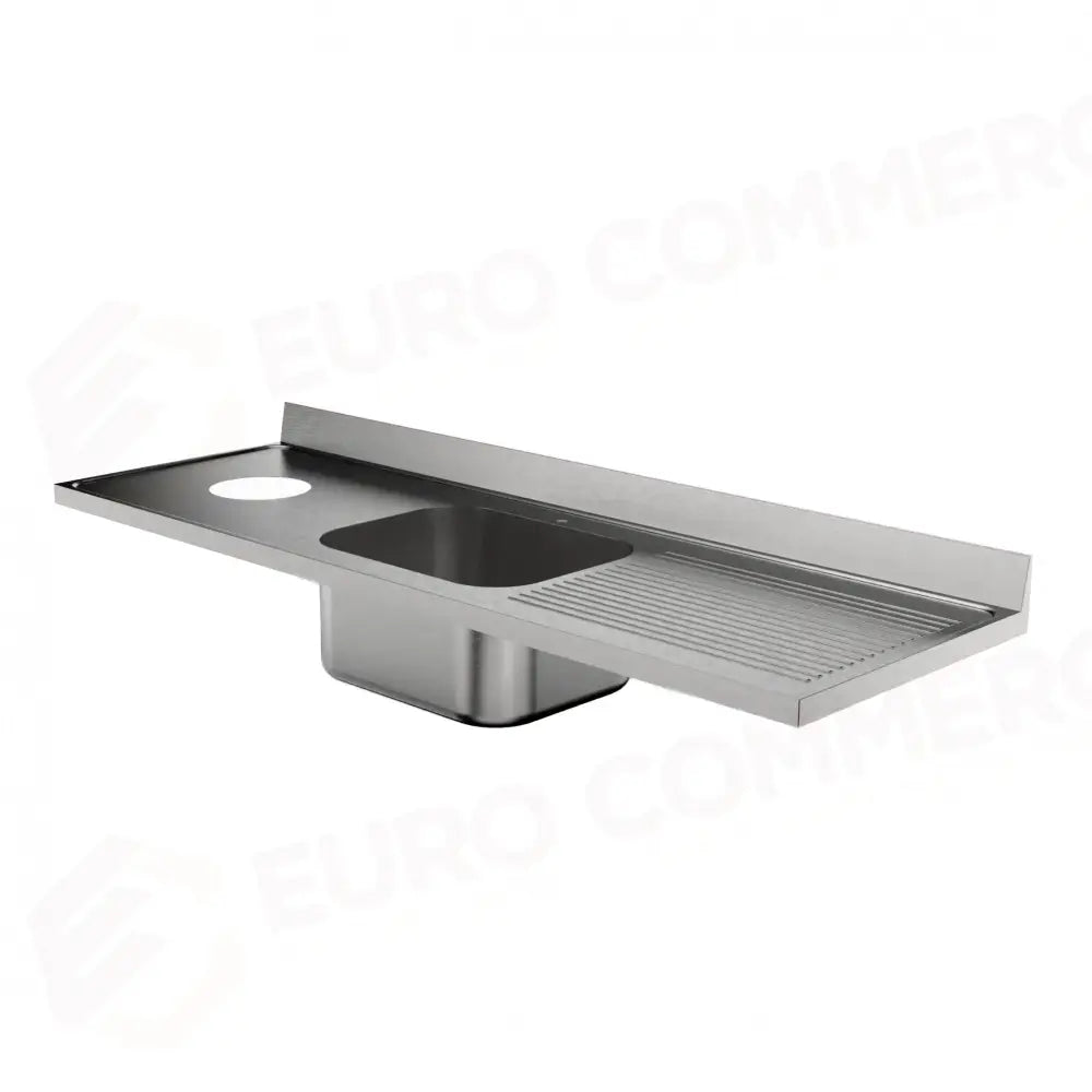 LAVATOIO 1800 X 600 MM FR-618/111D (FORO SBARAZZO + 1 VASCA + SGOCCIOLATOIO DX) - 5898618 - SAMMIC