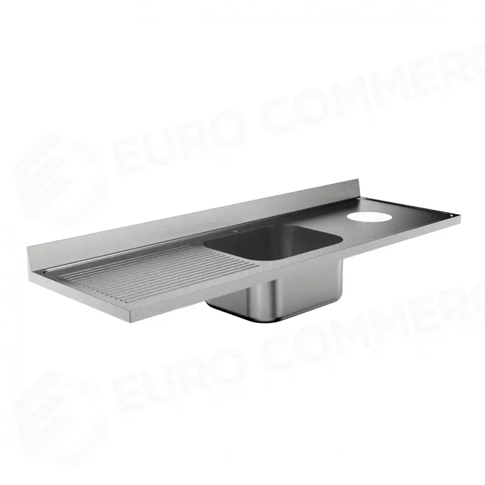 LAVATOIO 1800 X 600 MM FR-618/111I (FORO SBARAZZO + 1 VASCA + SGOCCIOLATOIO SX) - 5899618 - SAMMIC