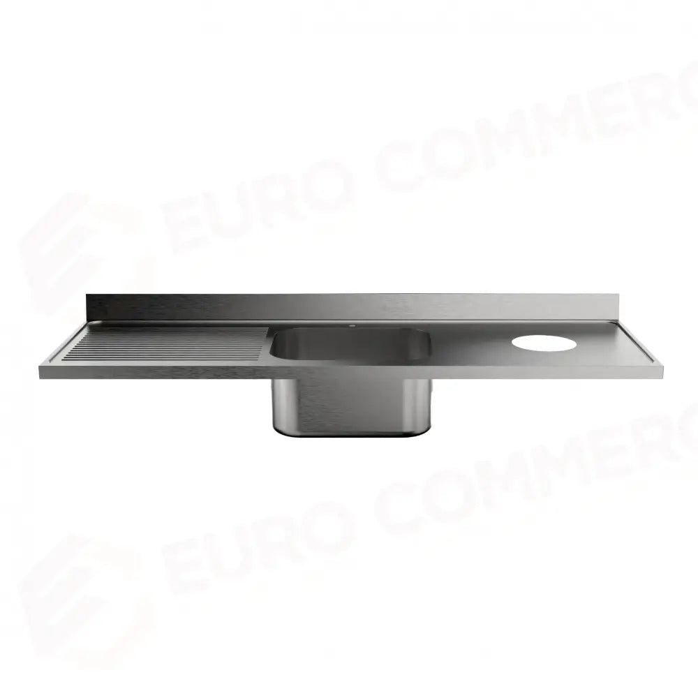LAVATOIO 1800 X 600 MM FR-618/111I (FORO SBARAZZO + 1 VASCA + SGOCCIOLATOIO SX) - 5899618 - SAMMIC