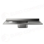 LAVATOIO 1800 X 700 MM FR-718/111D (FORO SBARAZZO + 1 VASCA + SGOCCIOLATOIO DX) - 5898718 - SAMMIC