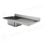 LAVATOIO (SENZA GAMBE) 1200 X 600 MM FRLV-612/11D (1 VASCA + SGOCCIOLATOIO DX) - 5896121 - SAMMIC