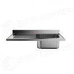 LAVATOIO (SENZA GAMBE) 1200 X 600 MM FRLV-612/11S (1 VASCA + SGOCCIOLATOIO SX) - 5896122 - SAMMIC