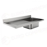 LAVATOIO (SENZA GAMBE) 1200 X 600 MM FRLV-612/11S (1 VASCA + SGOCCIOLATOIO SX) - 5896122 - SAMMIC
