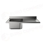 LAVATOIO (SENZA GAMBE) 1200 X 700 MM FRLV-712/11D (1 VASCA + SGOCCIOLATOIO DX) - 5897121 - SAMMIC