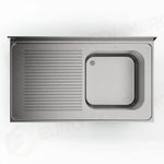 LAVATOIO (SENZA GAMBE) 1200 X 700 MM FRLV-712/11S (1 VASCA + SCOLATOIO SX) - 5897122 - SAMMIC