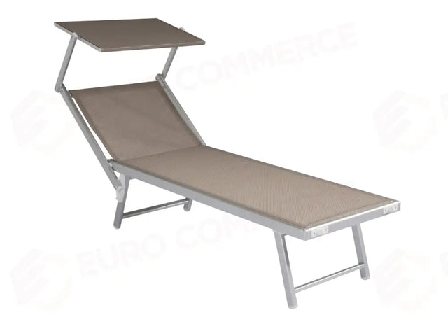 LETTINO MARE CON TETTUCCIO IN ALLUMINIO - TORTORA - PIEGHEVOLE CLAT57T - GREENWOOD