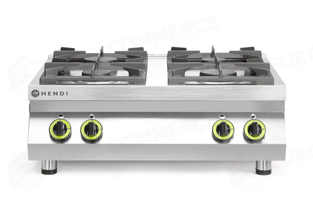 LINEA CUCINA A 4 FUOCHI PER GAS - PIANO DEL TAVOLO HENDI KITCHEN LINE 19KW 800X700X(H)3 - 227381