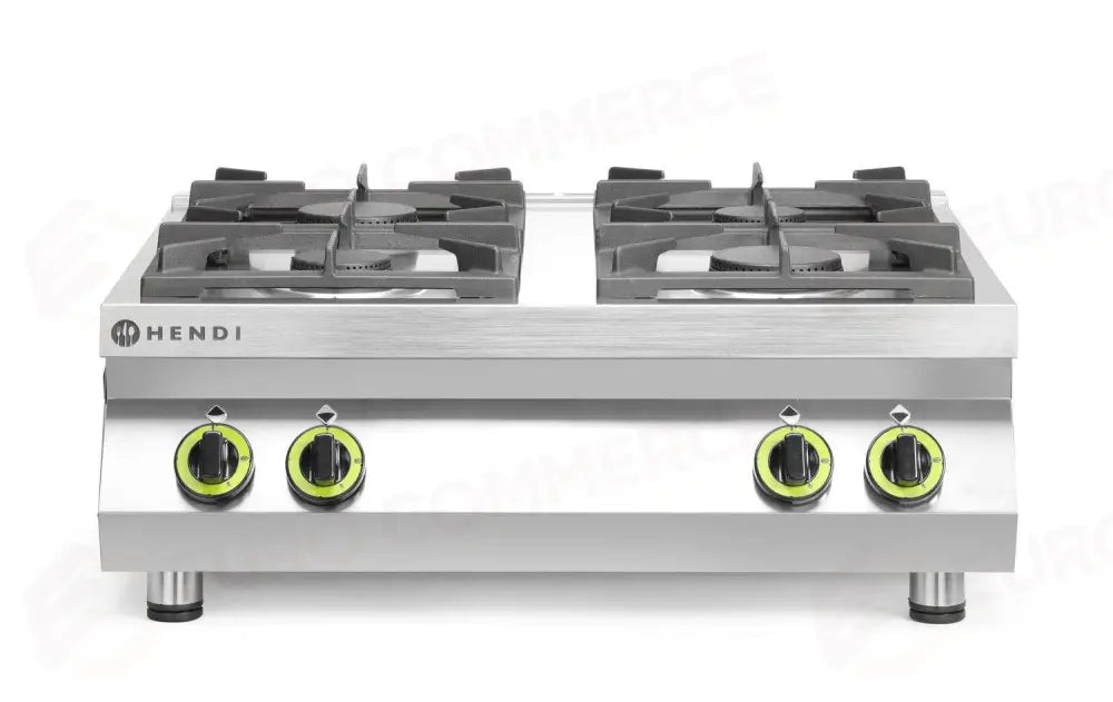 LINEA CUCINA A 4 FUOCHI PER CUCINA A GAS - PIANO DEL TAVOLO KITCHEN LINE 19KW 800X700X(H)3 - HENDI