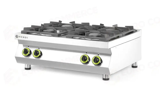 LINEA CUCINA A 4 FUOCHI PER CUCINA A GAS - PIANO DEL TAVOLO, HENDI, KITCHEN LINE, 19KW, 800X700X(H)3 - 227381
