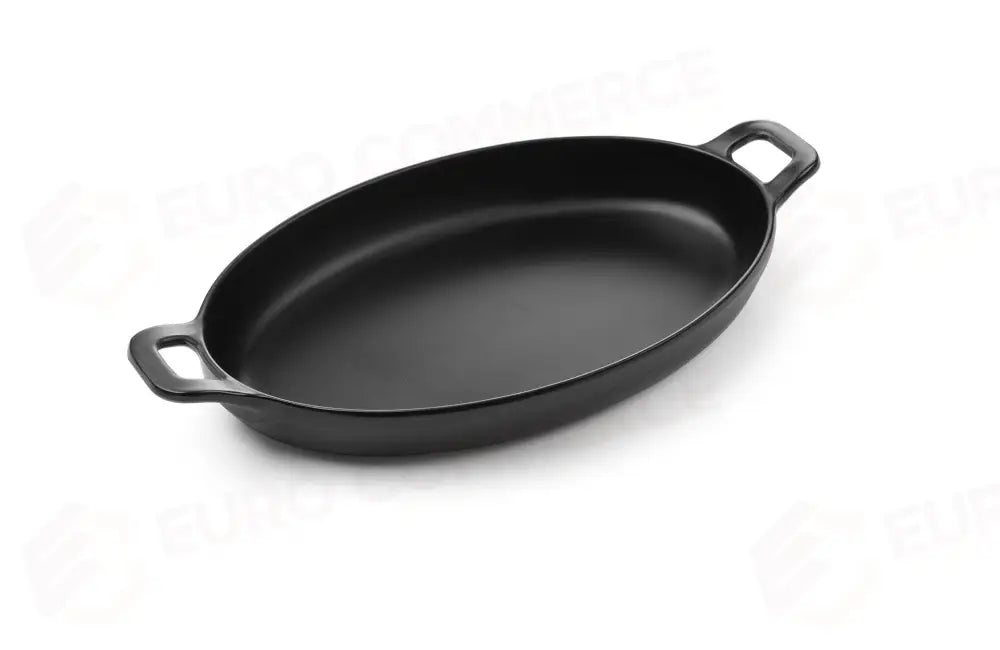 LITTLE CHEF TEGAME OVALE NERO HENDI 263X140X(H)37MM - 564554