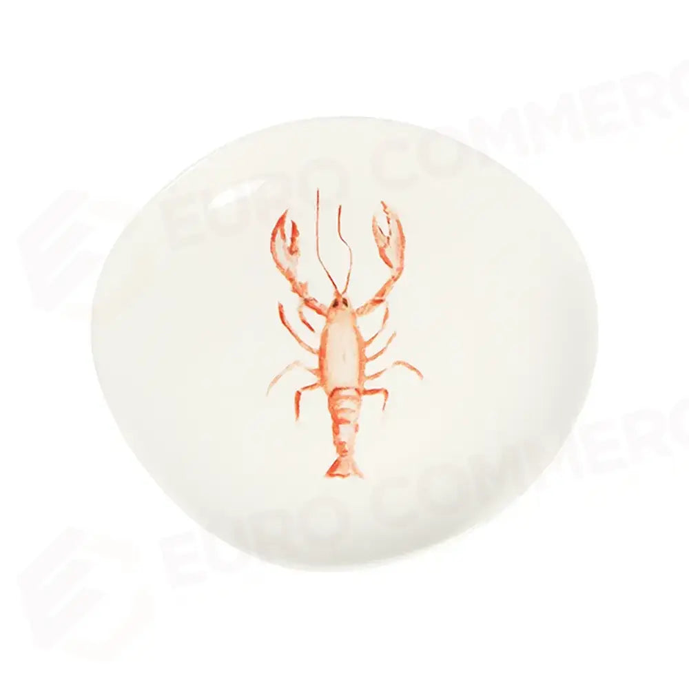 LOBSTER CORAL PEBBLE PIATTO PIANO 27 CM - PBL27DZ-ID1020 - ID FINE