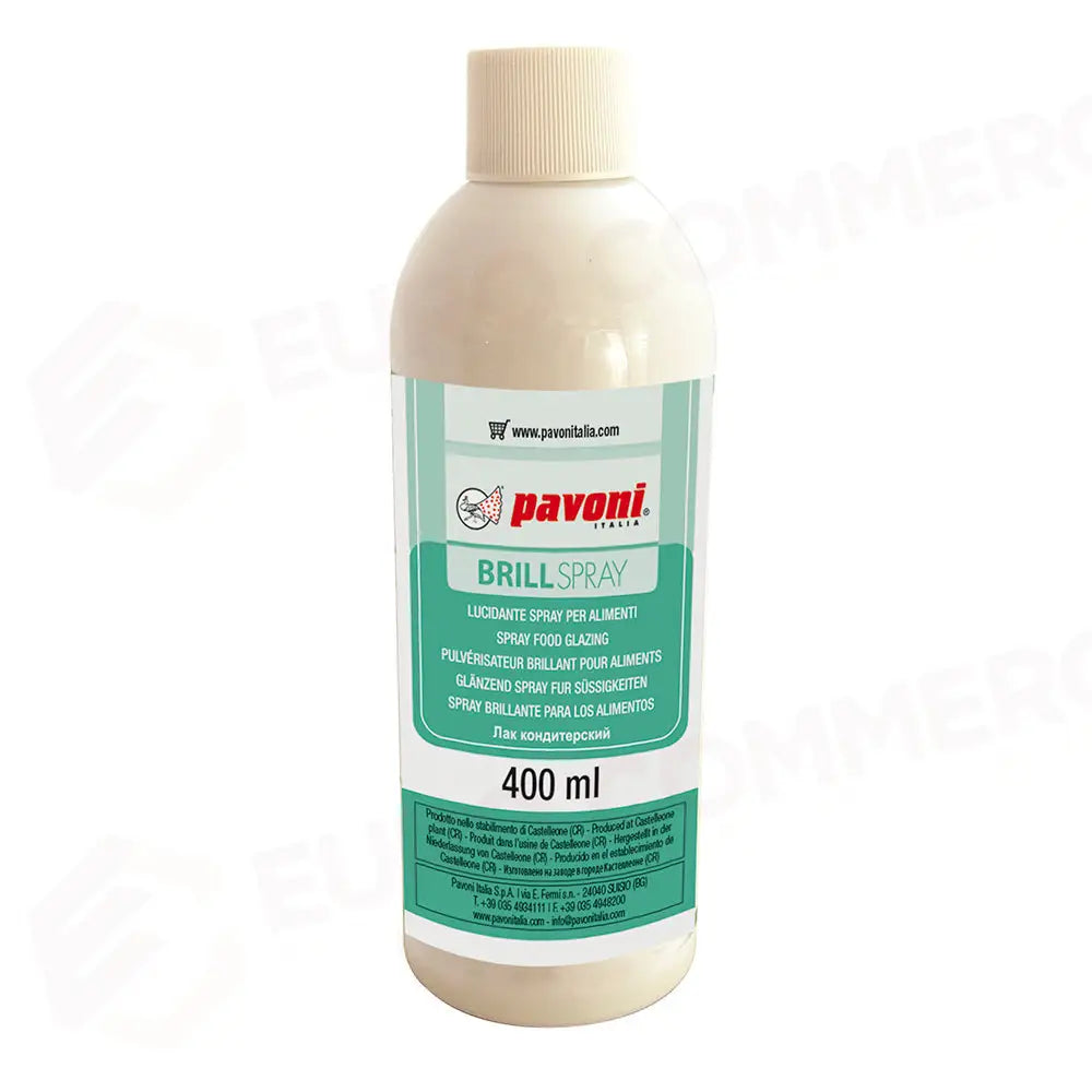 LUCIDANTE SPRAY PER CIOCCOLATO ZUCCHERO E MARZAPANE 400 ML - BRILLSPRAY - PAVONI ITALIA - ATTREZZATURA PROFESSIONALE
