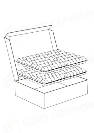 MACARON DISPLAY - SCATOLA IN CARTONE DIM MM 385X295X100 H PUÒ CONTENERE 4 COPPIE MC36 - 20 PZ PER CONFEZIONE - SMC144