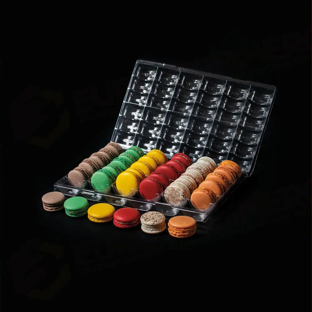 MACARON DISPLAY - SCATOLA IN CARTONE DIM MM 385X295X100 H PUÒ CONTENERE 4 COPPIE MC36 - 20 PZ PER CONFEZIONE - SMC144