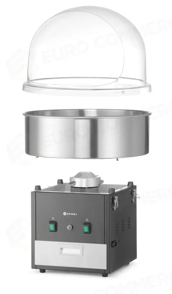 MACCHINA PER ZUCCHERO FILATO HENDI NERO 220-240V/1130W 520X520X(H)503MM - 282816