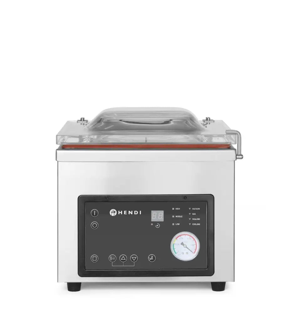 MACCHINA SOTTOVUOTO A CAMPANA PROFI LINE BARRA SALDANTE DA 260MM 230V/370W 330X480X(H)360 - HENDI