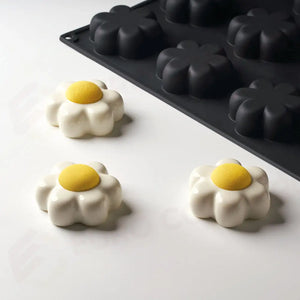 MARGHERITA - KIT STAMPO IN SILICONE 400X300 MM (12 IMPRONTE MM 75X68X26 H VOL. ~ 85 ML) + STAMPO IN SILICONE 300X175 MM