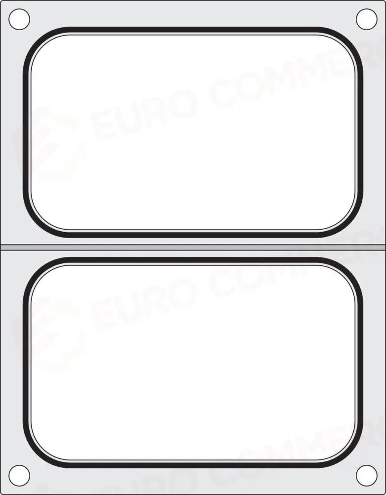 MATRICE SIGILLANTE PER VASCHETTE 2X RECIPIENTE 178X113 MM - HENDI