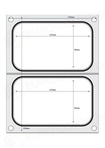 MATRICE SIGILLANTE PER VASCHETTE HENDI 2X RECIPIENTE 178X113 MM - 805589