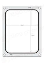 MATRICE SIGILLANTE PER VASCHETTE HENDI 2X RECIPIENTE 178X113 MM - 805589