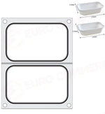 MATRICE SIGILLANTE PER VASCHETTE HENDI 2X RECIPIENTE 178X113 MM - 805589
