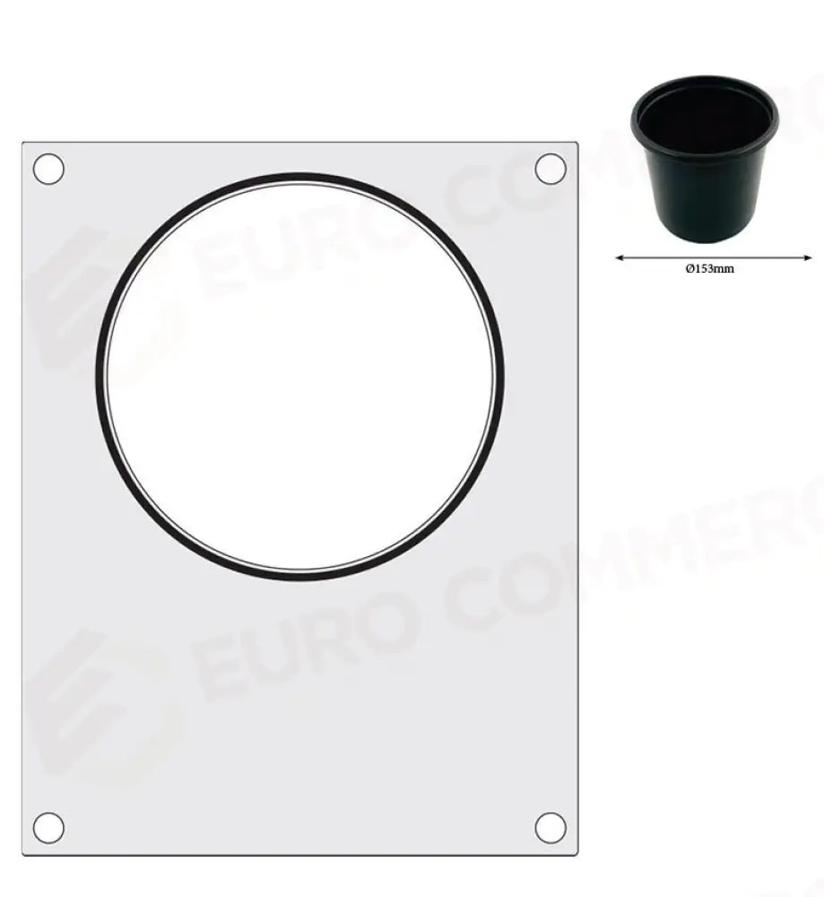 MATRICE SIGILLANTE PER VASCHETTE HENDI 2X RECIPIENTE 178X113 MM - 805589