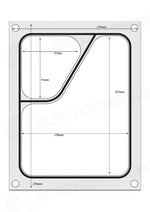 MATRICE SIGILLANTE PER VASCHETTE HENDI RECIPIENTE 227X178 MM - 805572