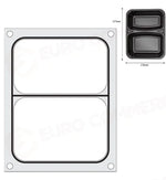 MATRICE SIGILLANTE PER VASCHETTE HENDI RECIPIENTE A TRE COMPARTIMENTI 227X178 MM - 805626
