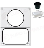 MATRICE SIGILLANTE PER VASCHETTE HENDI RECIPIENTE A TRE COMPARTIMENTI 227X178 MM - 805626