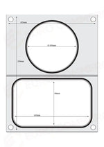 MATRICE SIGILLANTE PER VASCHETTE HENDI RECIPIENTE A TRE COMPARTIMENTI 227X178 MM - 805626