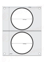 MATRICE SIGILLANTE PER VASCHETTE HENDI RECIPIENTE COLT A DUE COMPARTIMENTI 227X178 MM - 805640