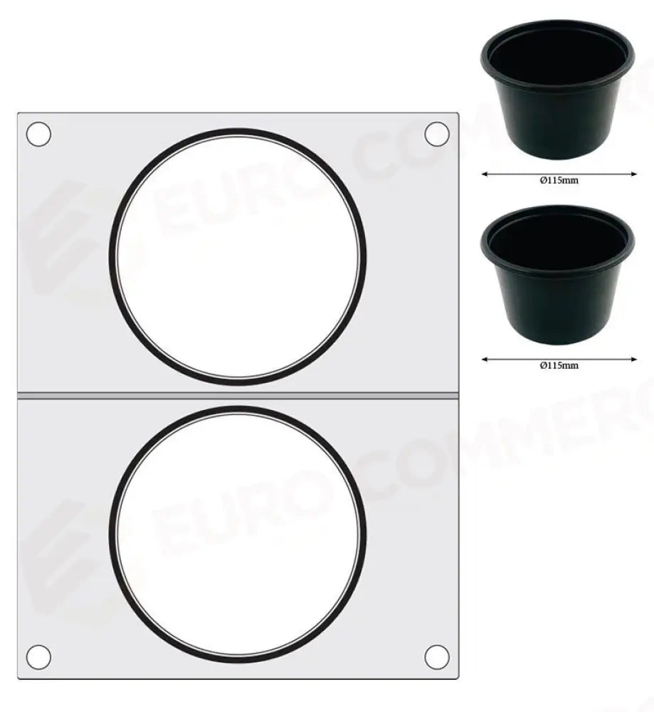 MATRICE SIGILLANTE PER VASCHETTE HENDI RECIPIENTE TONDO Ø165 MM - 805619