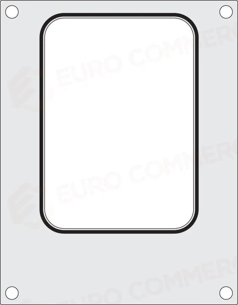 MATRICE SIGILLANTE PER VASCHETTE RECIPIENTE 187X137 MM - HENDI