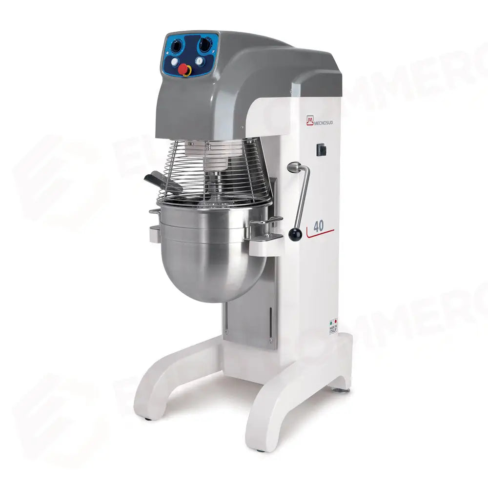MESCOLATRICE PLANETARIA LT.40 3 VEL. SOLLEVAMENTO VASCA ELETTRICO V.400/50/3 - KG - MX40TV - MECNOSUD