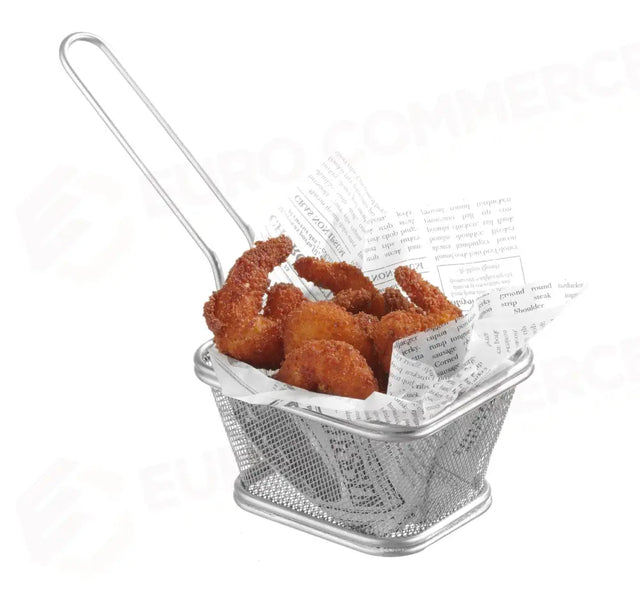 MINI CESTELLI PER FRITTURE IMPILABILI, HENDI, 130X115X(H)80MM - 425688