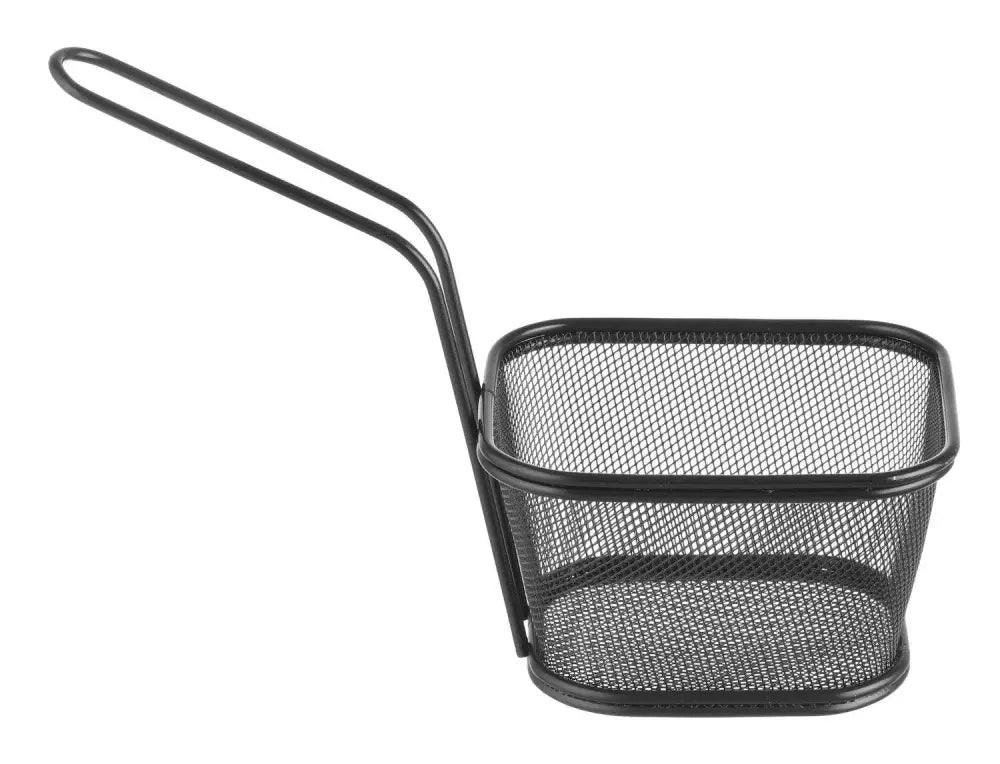 MINI CESTELLI PER FRITTURE IMPILABILI NERI 130X115X(H)80MM - HENDI