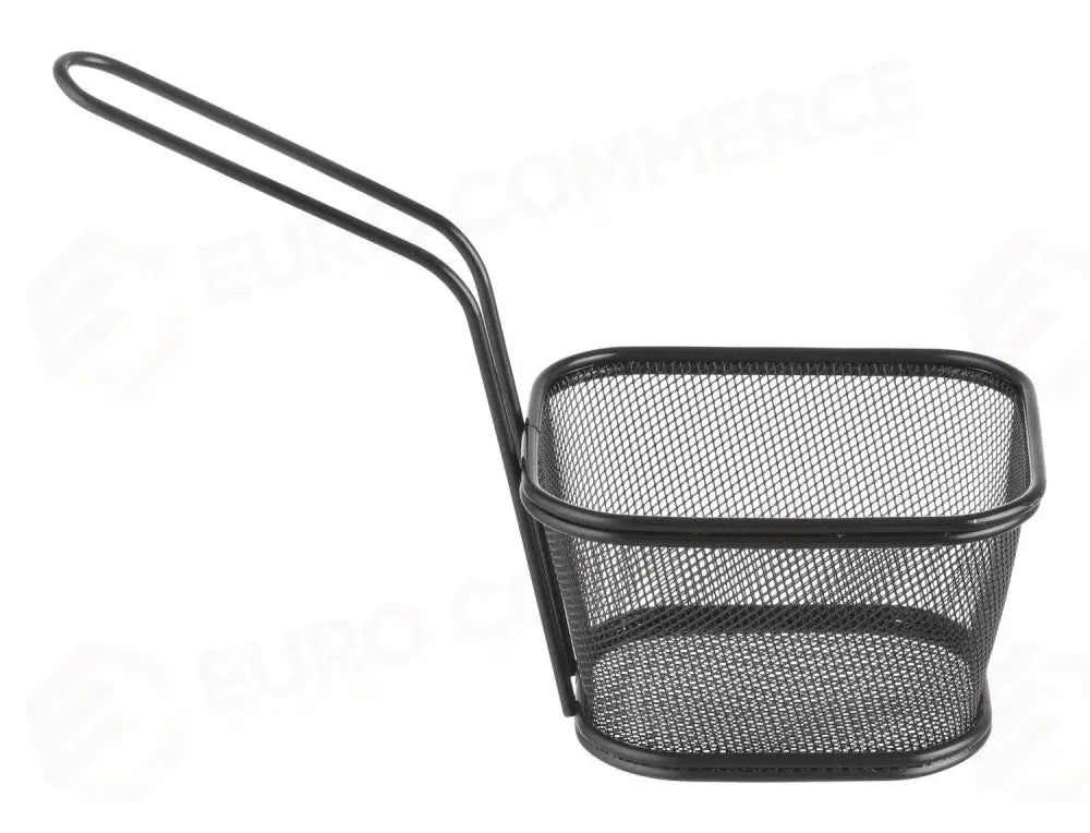 MINI CESTELLI PER FRITTURE IMPILABILI NERI 130X115X(H)80MM - HENDI