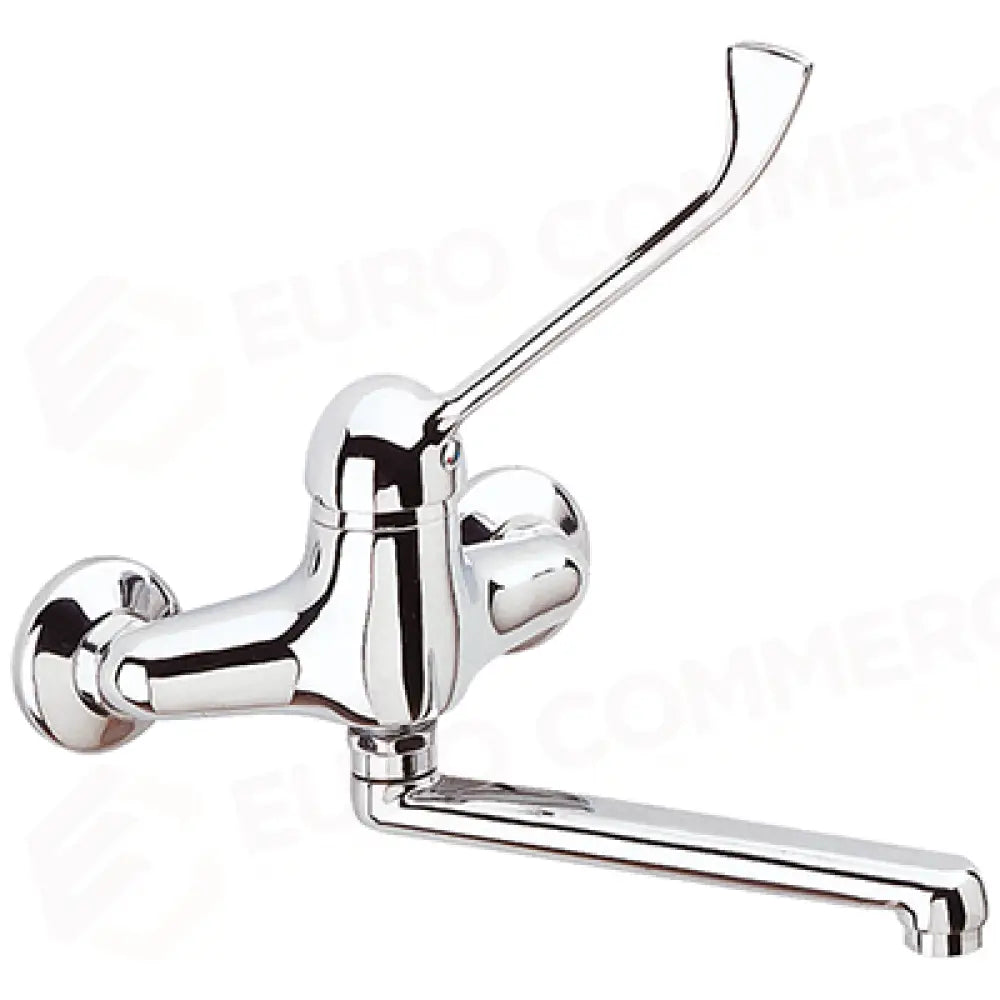 MISCELATORE BIFORO A MURO CON LEVA CLINICA CANNA GIR. A BISCOTTO 14X27X200. INTERASSE 150±20MM - R0102010317 - MONOLITH