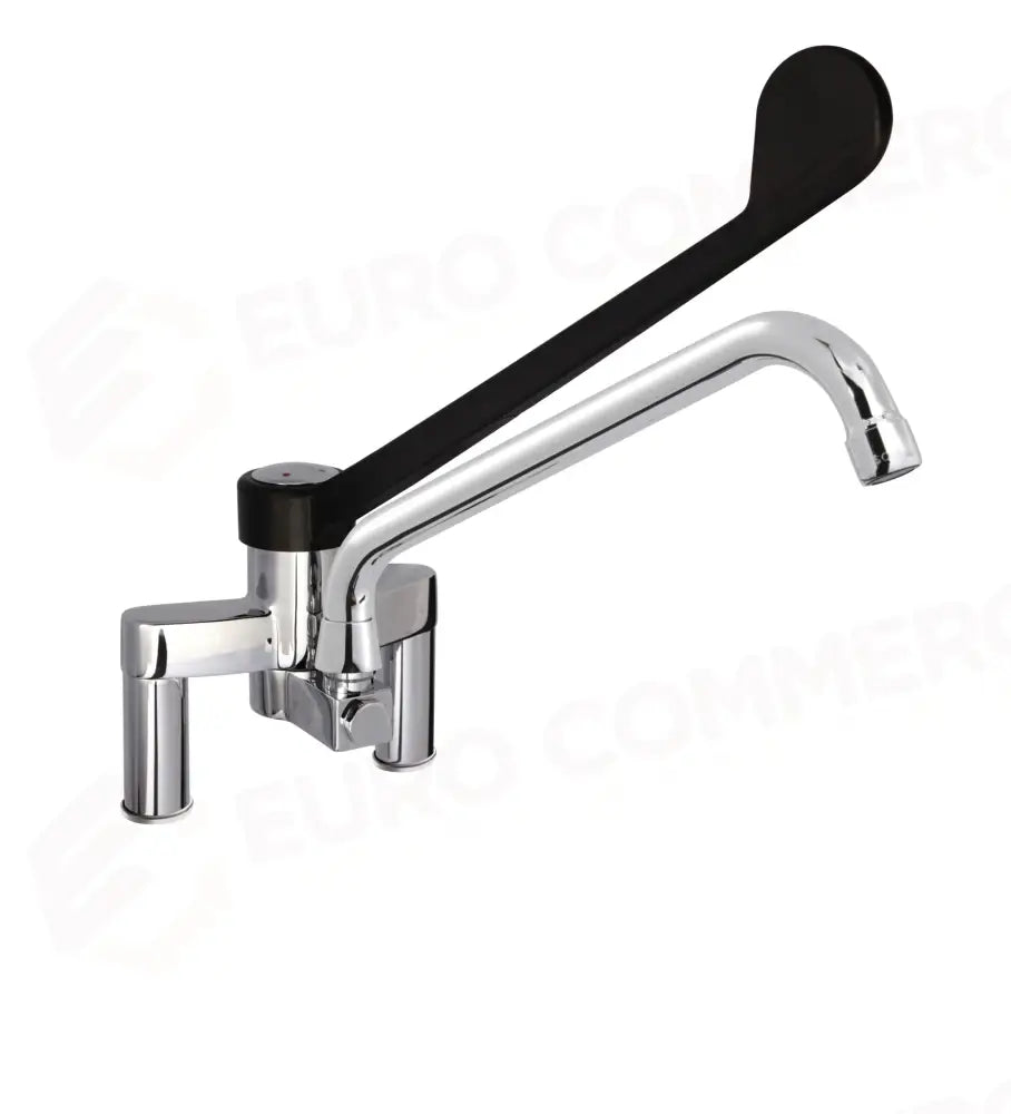 MISCELATORE BIFORO CON CANNA GIREVOLE E LEVA CLINICA IN MATERIALE PLASTICO PA6.INTERASSE 155MM - R0102020206 - MONOLITH